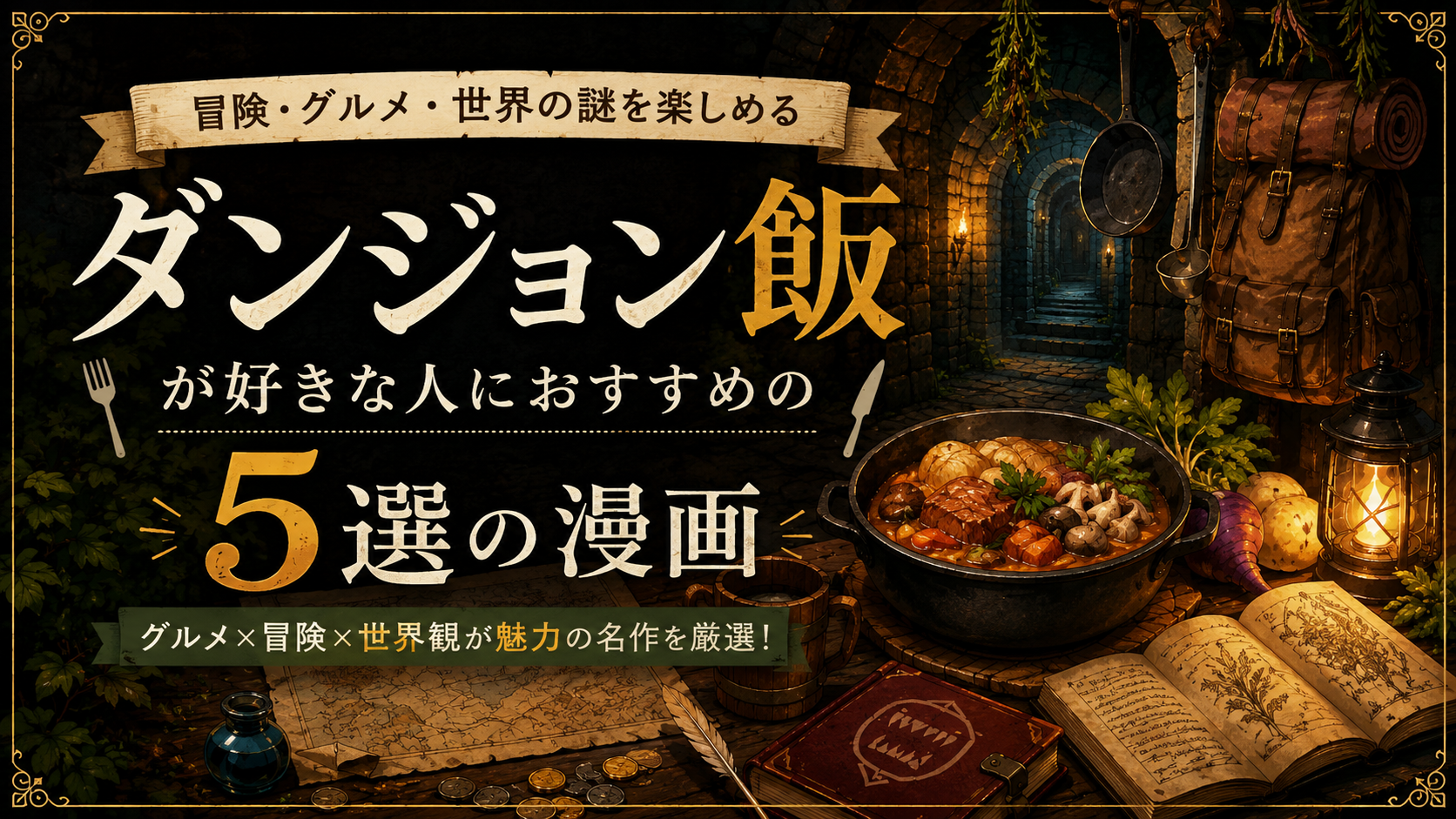『ダンジョン飯』が好きな人におすすめの漫画5選【冒険・グルメ・緻密な世界観】