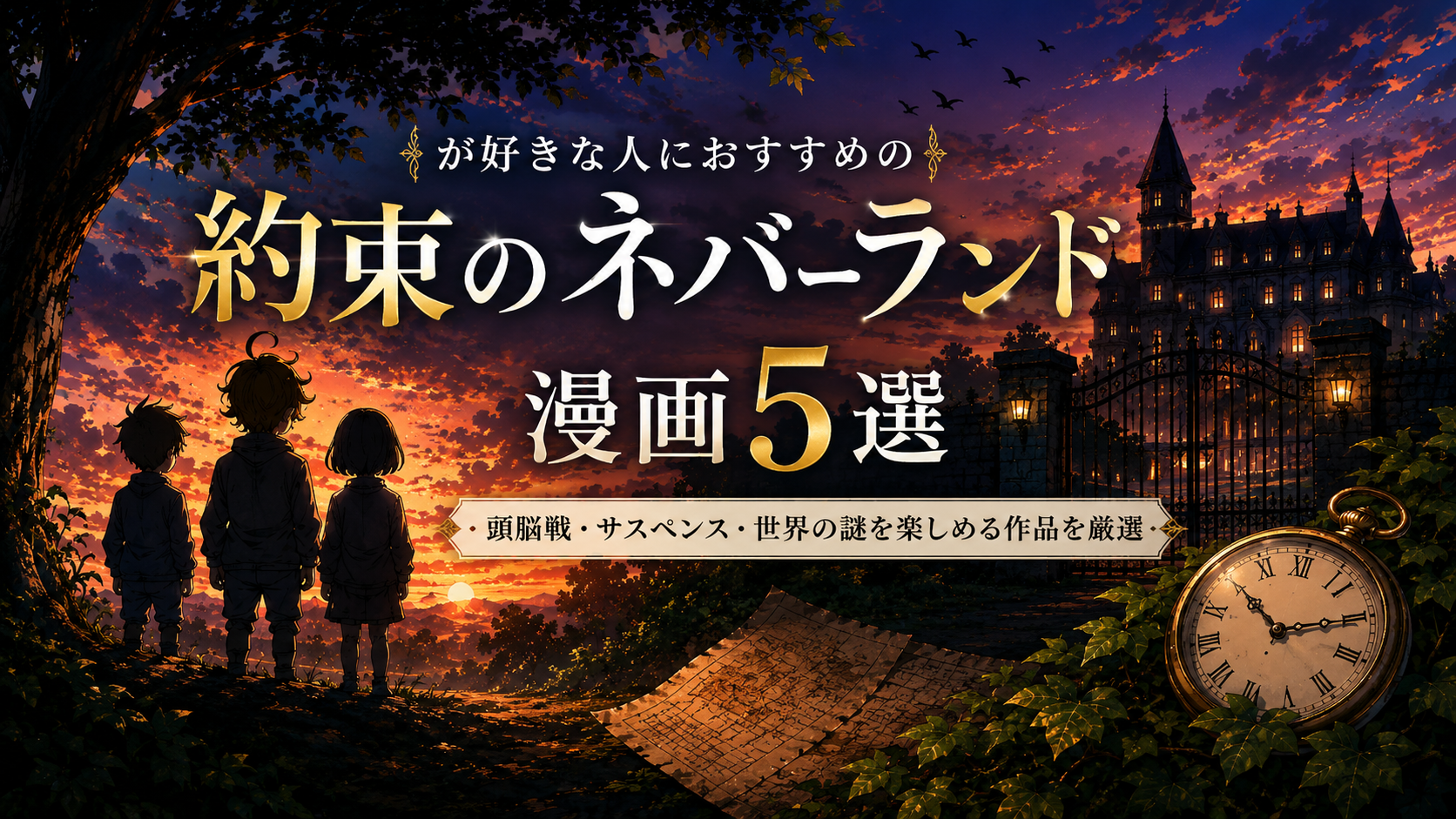 『約束のネバーランド』が好きな人におすすめの漫画5選【頭脳戦・サスペンス・世界の謎】