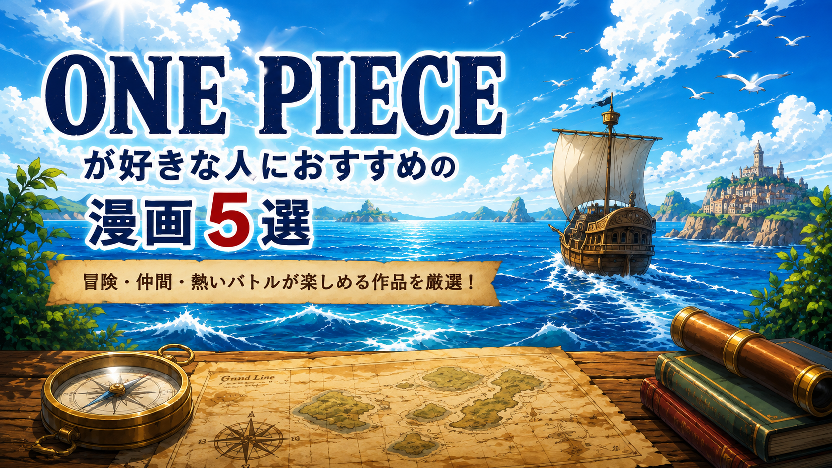 『ONE PIECE』が好きな人におすすめの漫画5選【冒険・仲間・熱いバトル】