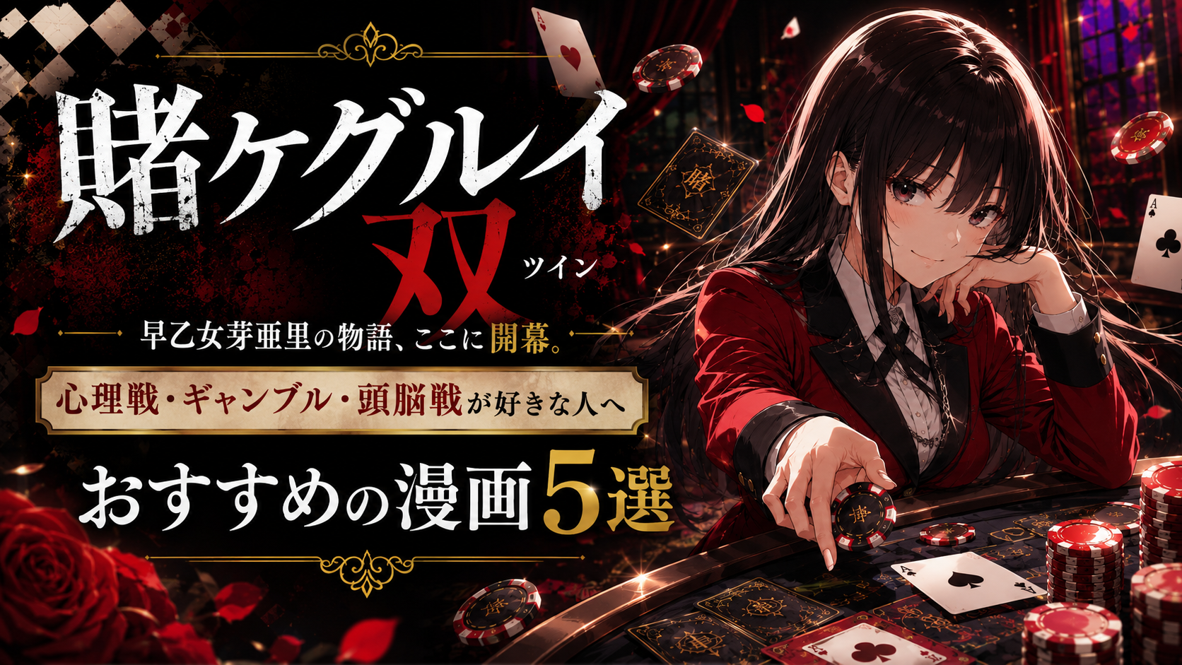 『賭ケグルイ双』が好きな人におすすめの漫画5選【心理戦・ギャンブル・頭脳戦】