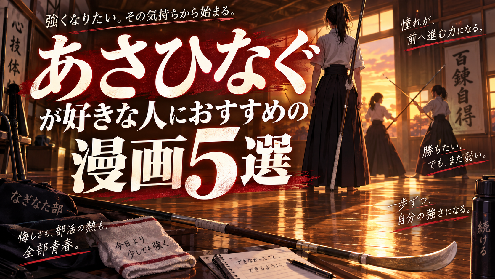 『あさひなぐ』が好きな人におすすめの漫画5選【部活・青春・成長を味わえる作品】