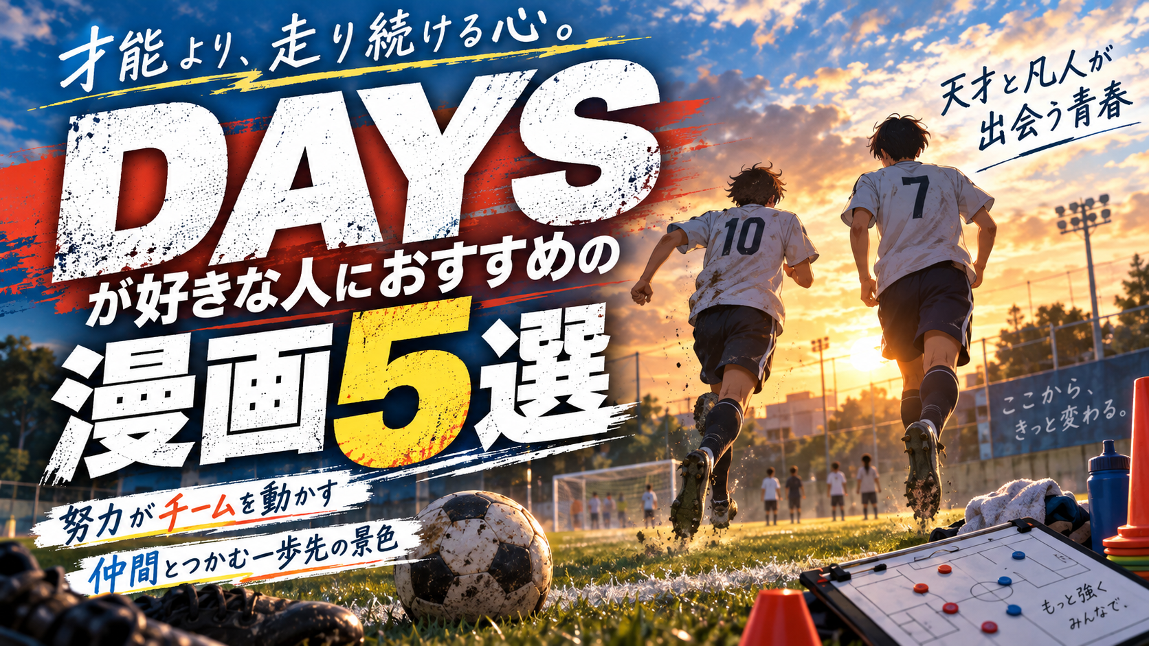 『DAYS』に似た漫画5選【好きな人におすすめの青春サッカー作品】