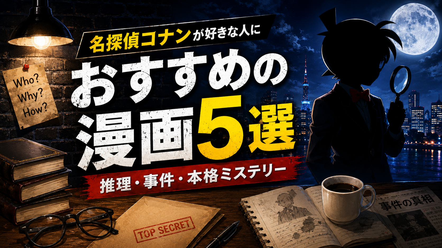 『名探偵コナン』が好きな人におすすめの漫画5選【推理・事件・本格ミステリー】